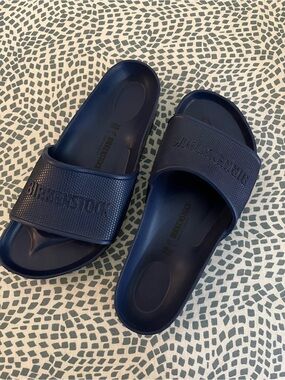 Birkenstock Women’s Navy Slide Sandals Size 8
